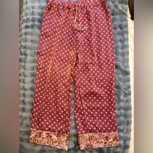 Pink Polka Dot Pajama Pants